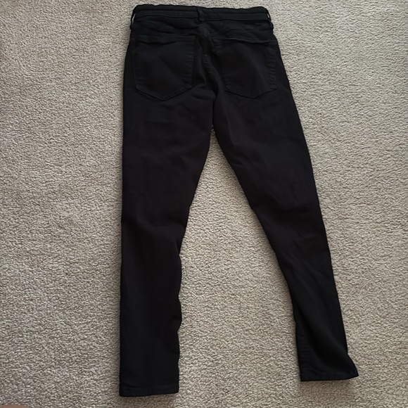 Topshop Jamie Black Skinny Jeans with Distressed Knees W28 Petite - Picture 7 of 7